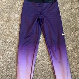 Nike Purple ombré leggings